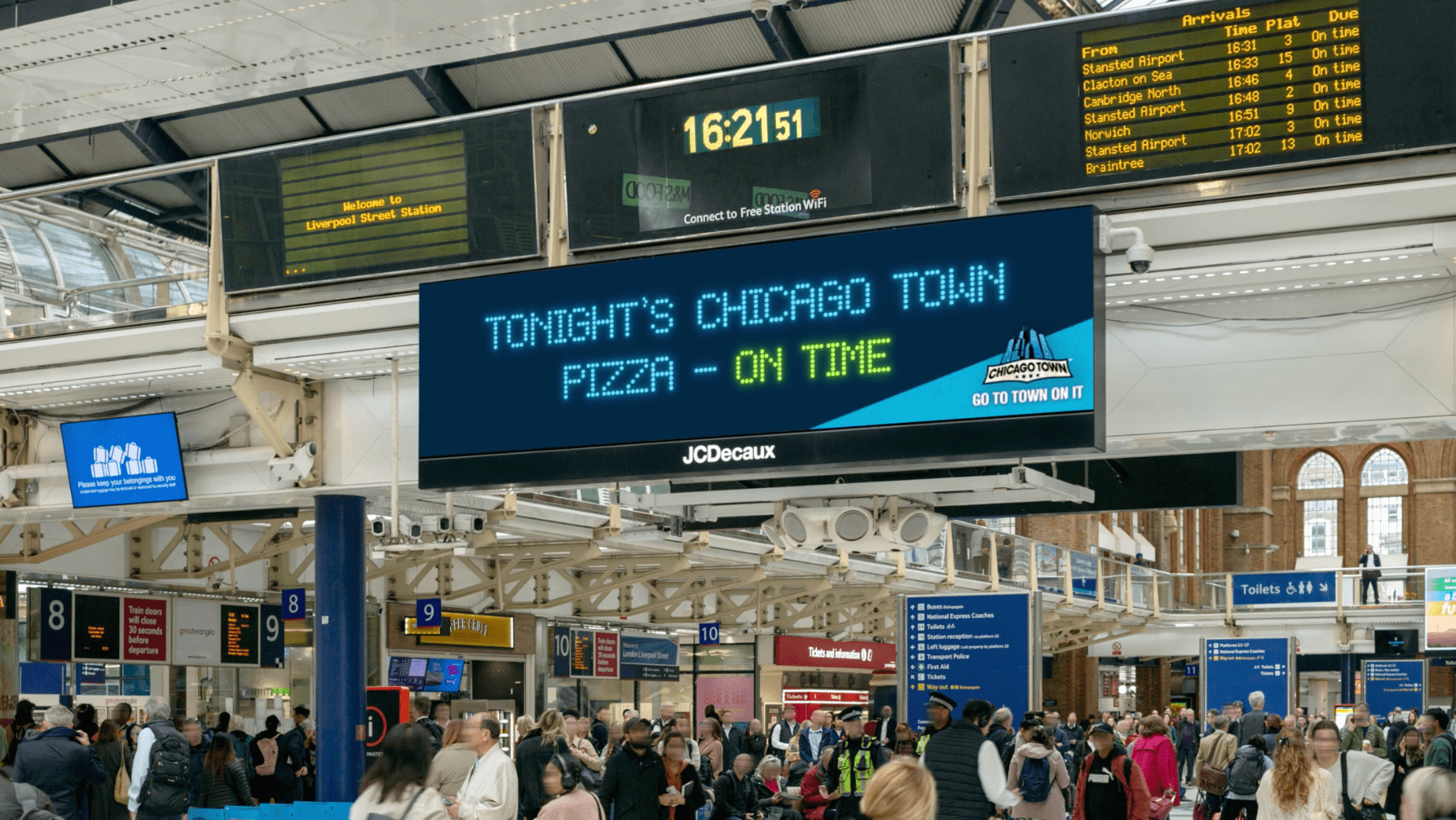 Chicago Town’s Latest OOH Campaign Transforms Train Delays into Pizza Cravings